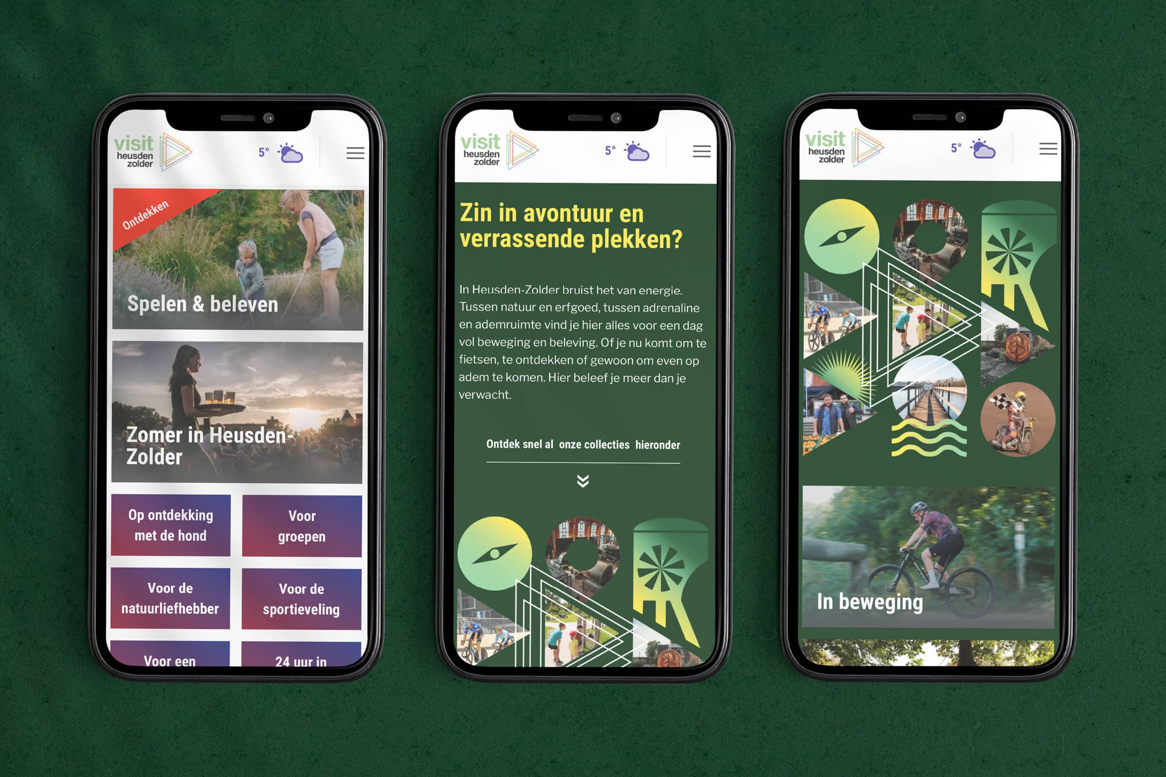 Mobiele weergave van website Visit Heusden-Zolder