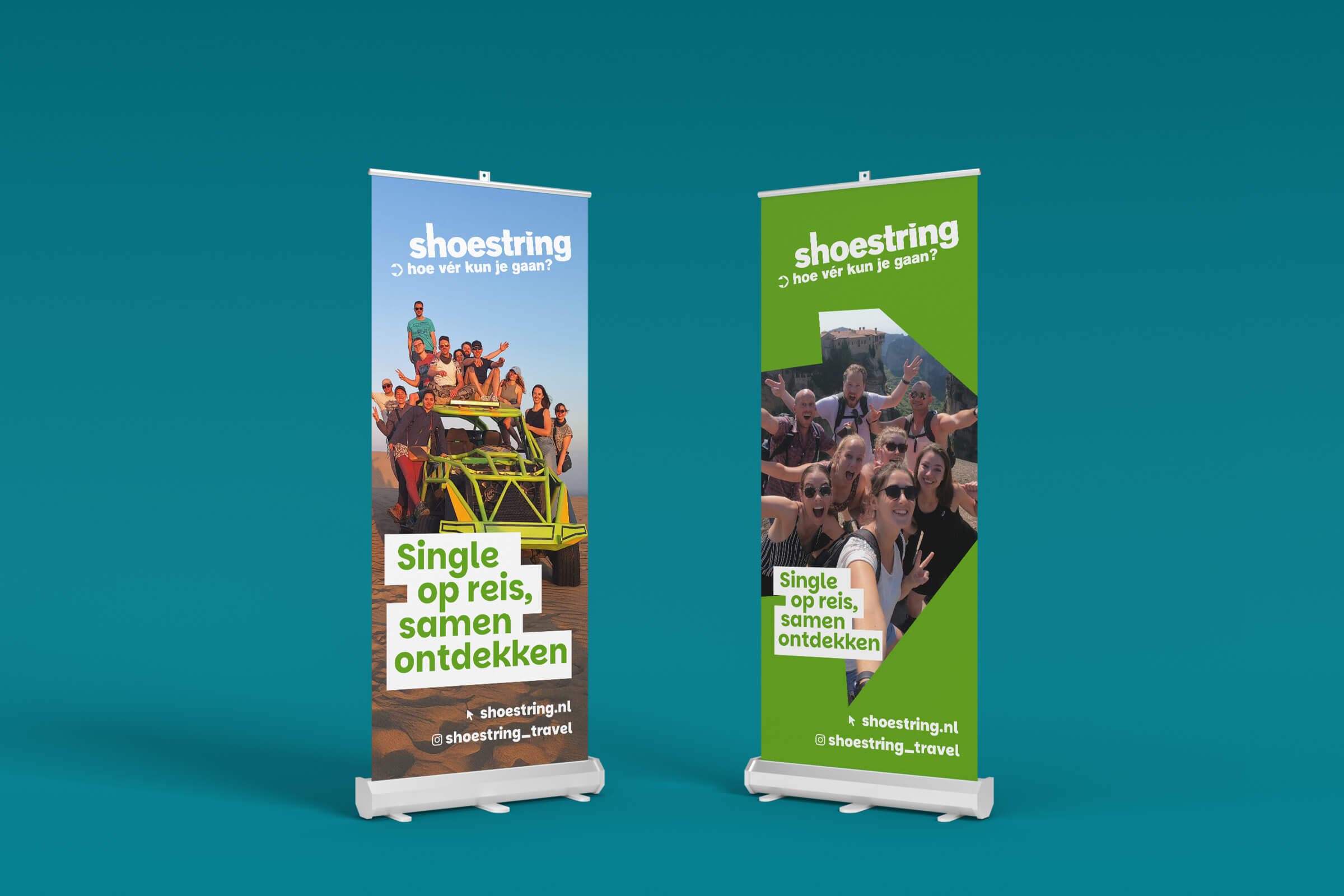 Rollup banners voor Shoestring