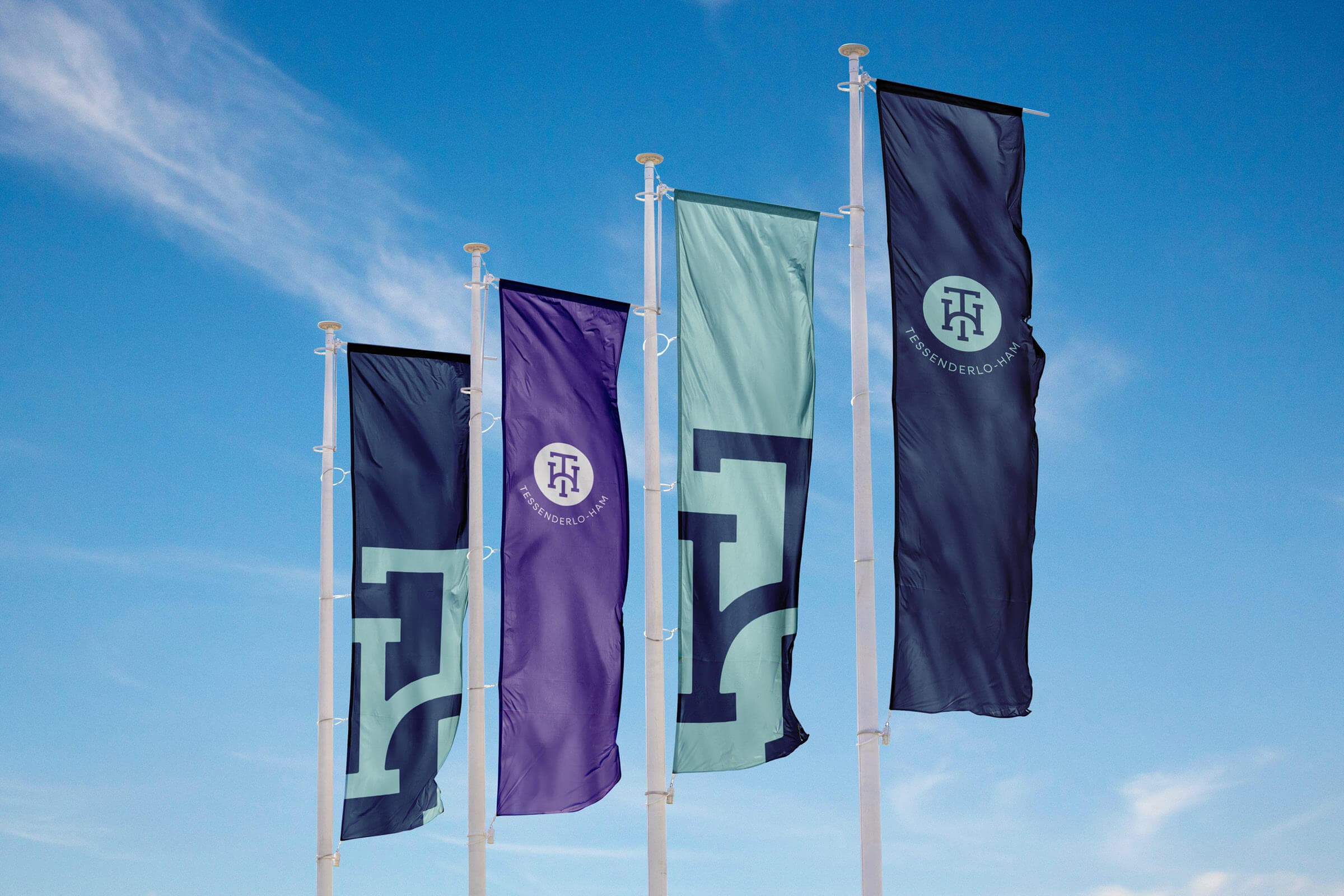 Vlaggen in de branding van Tessenderlo-Ham