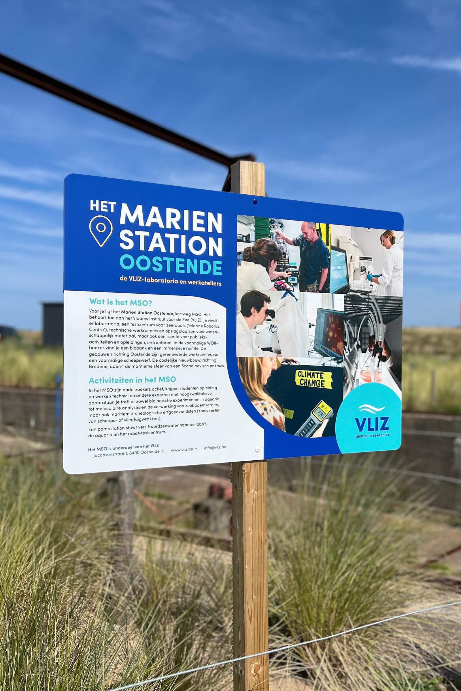 Infobord voor Vliz