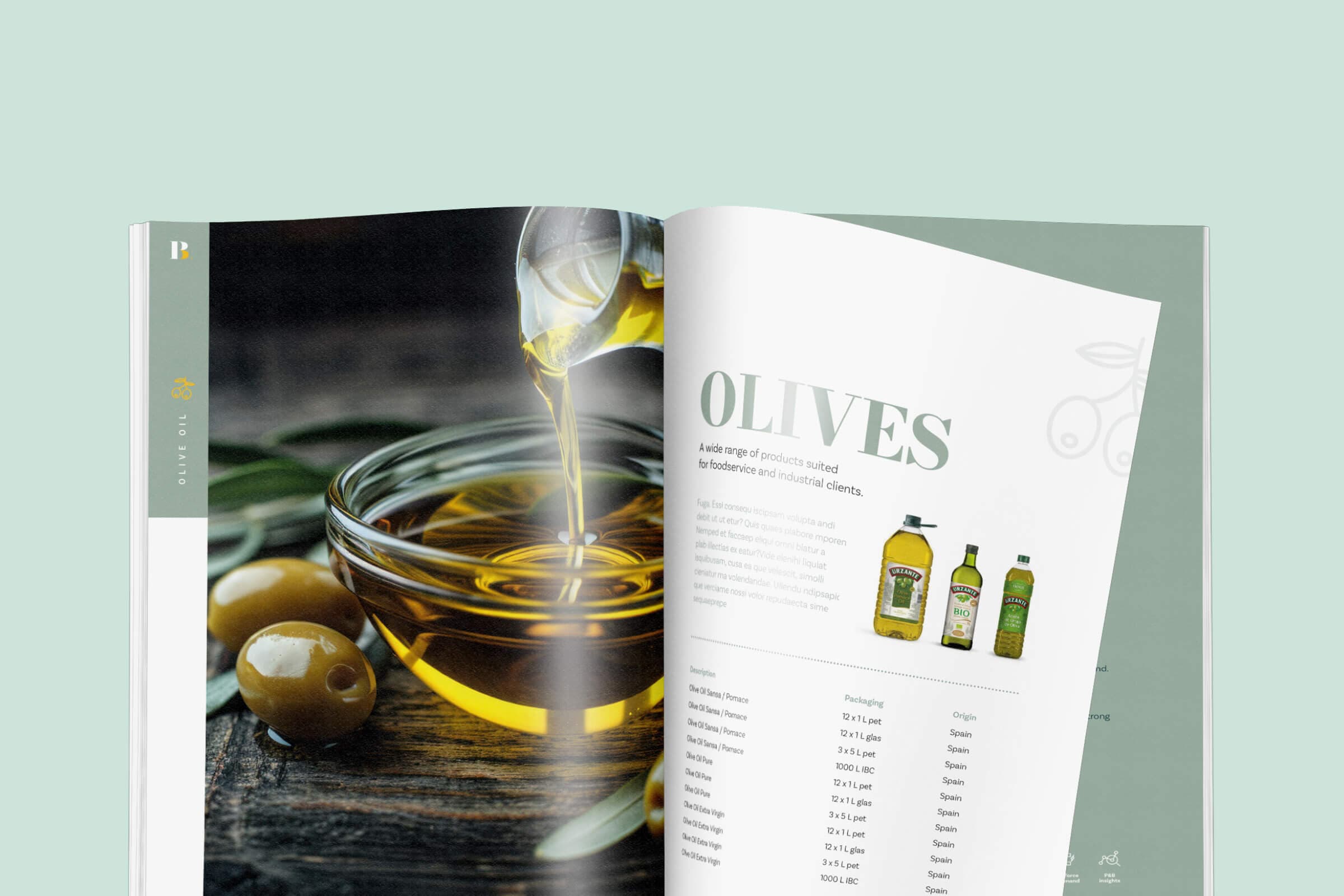 Detailpaina uit de productbrochure van Products & Brands