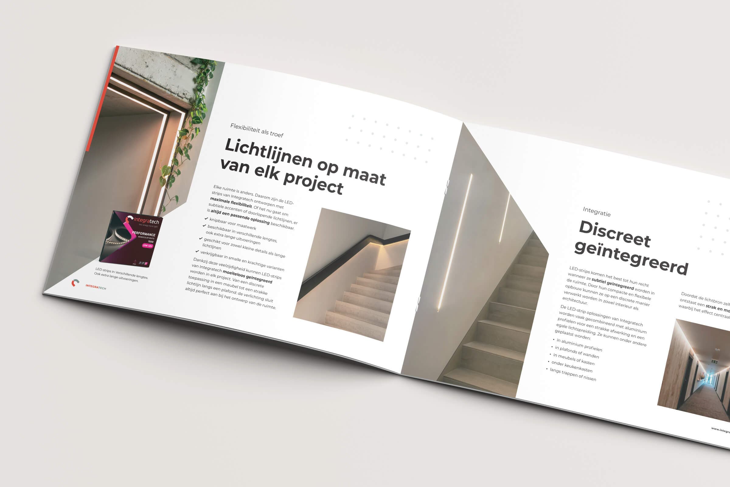 Detailpagina uit led strip folder van Integratech