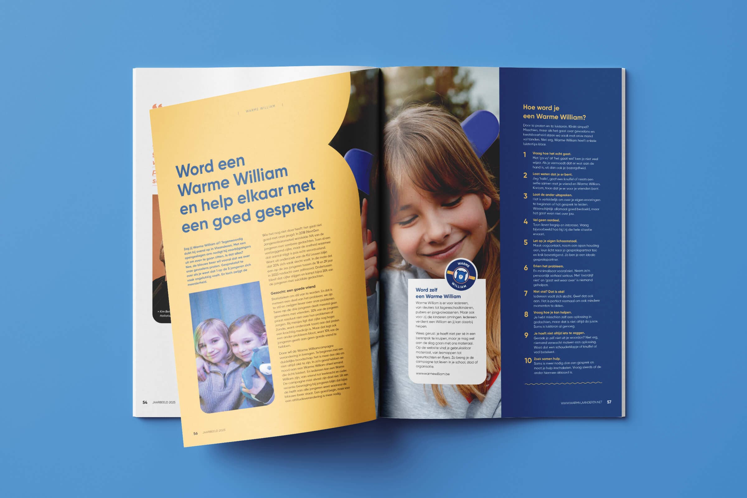 Spread over Warme William uit het jaarbeeld van Warm Vlaanderen
