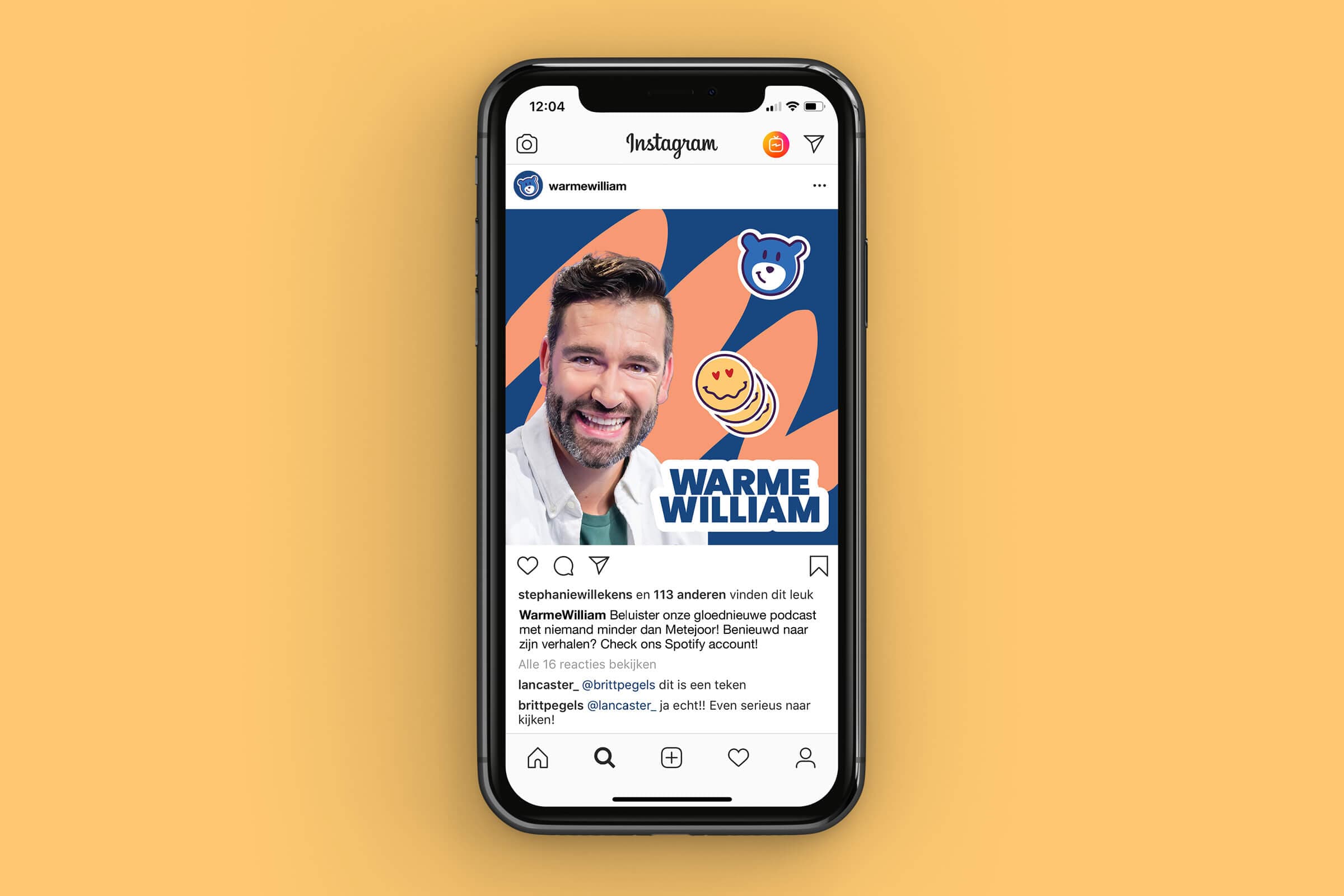 Social posts voor Warme William