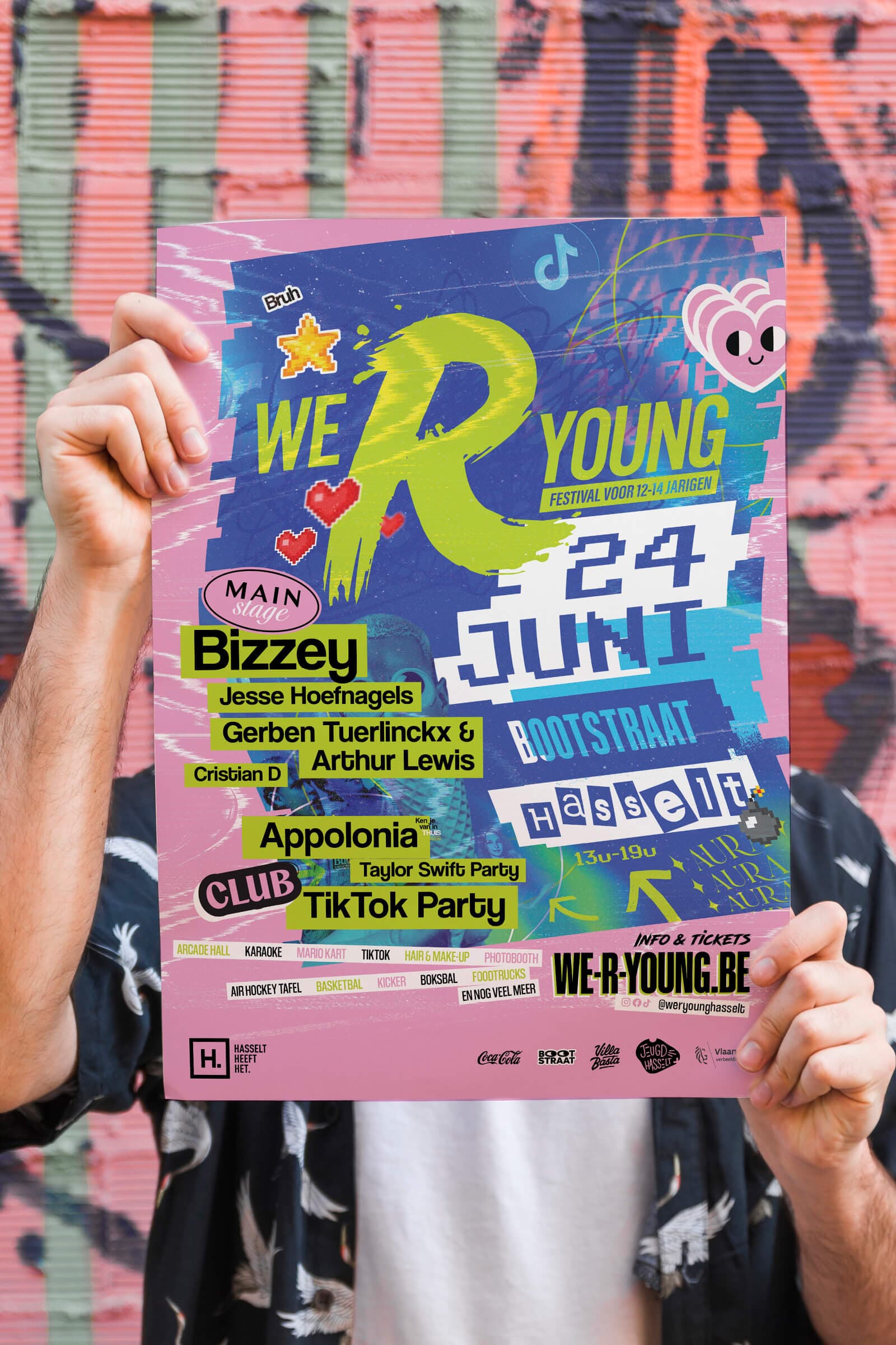 Poster voor We R Young festival in Hasselt