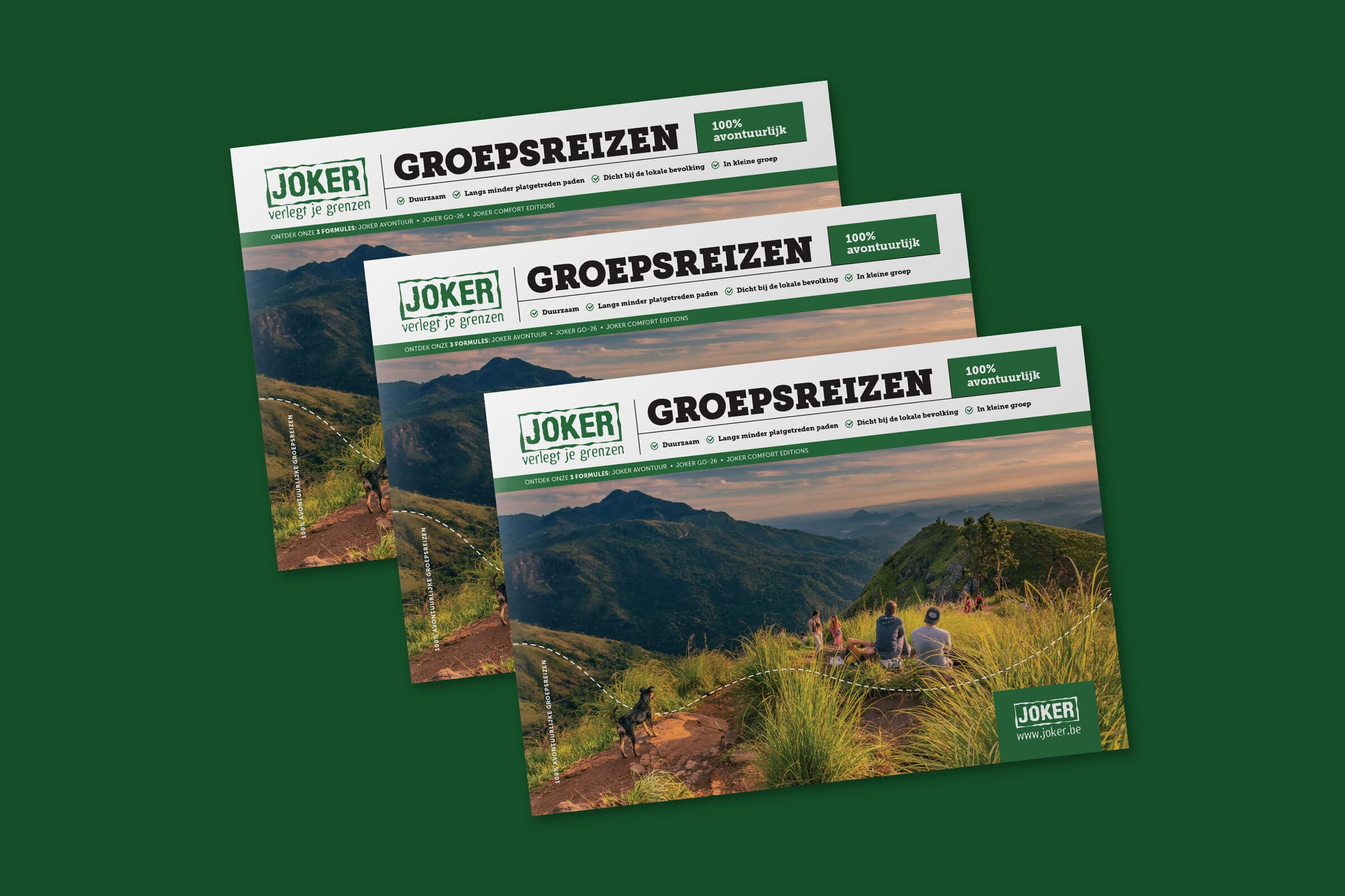 Groepsreizen brochure voor Joker