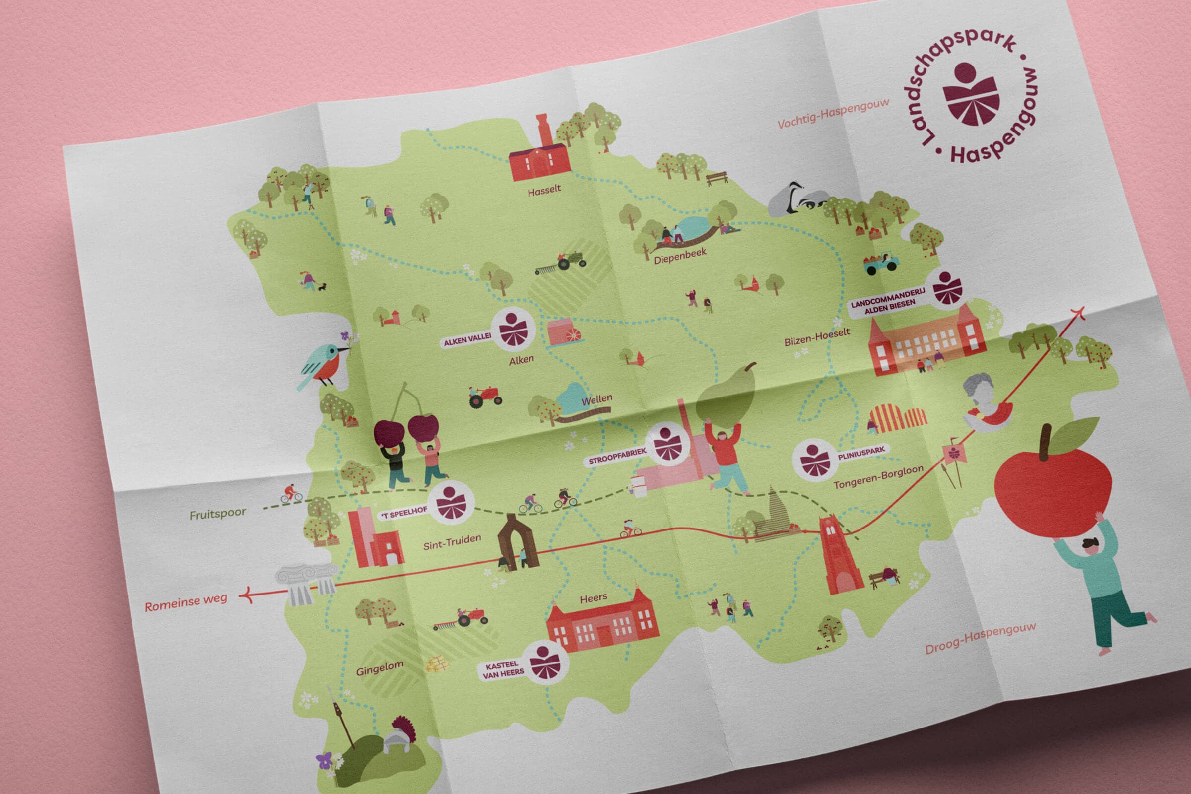 Interactieve kaart voor Landschapspark Haspengouw