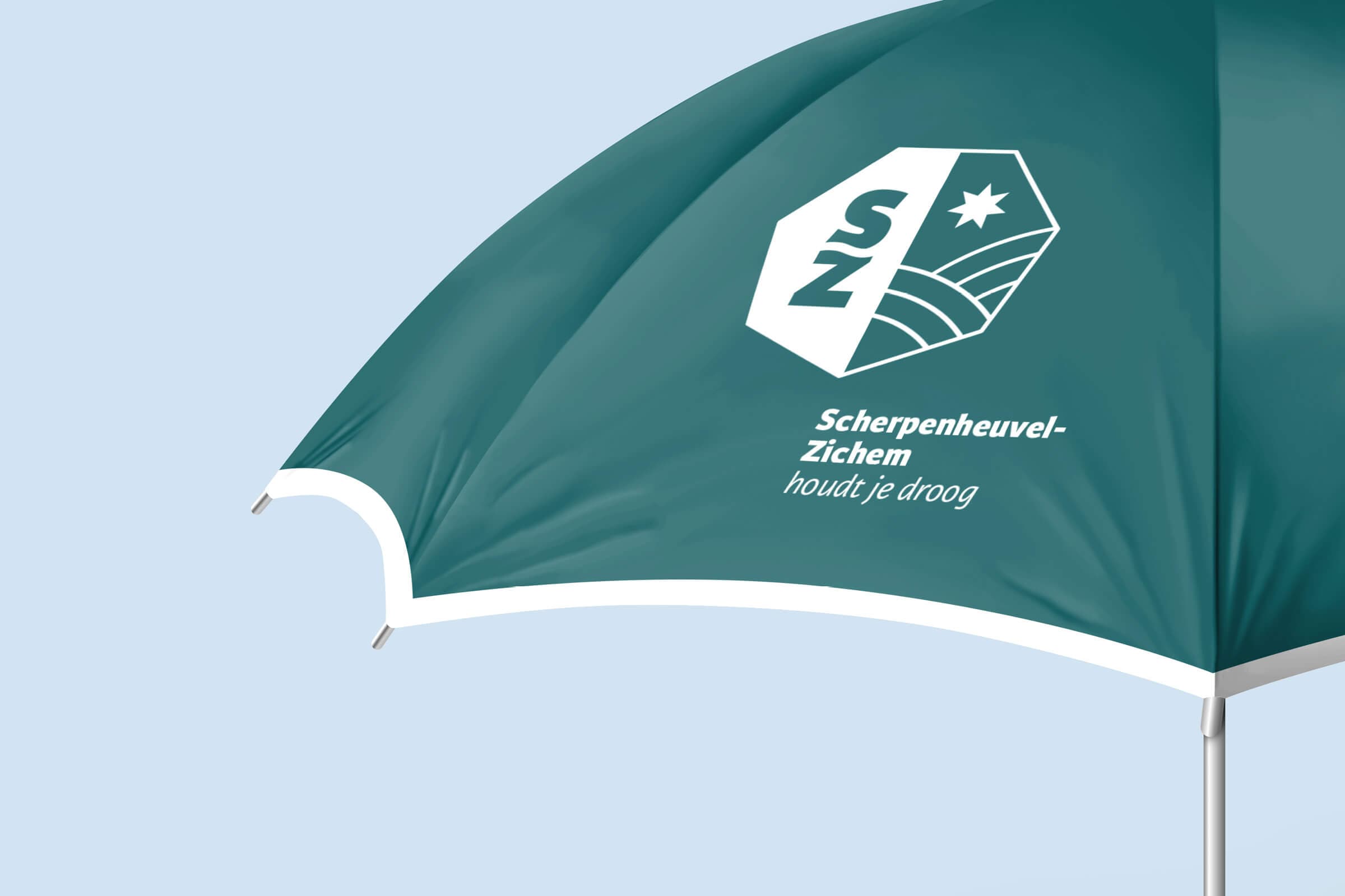 Paraplu in branding Scherpenheuvel-Zichem
